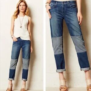 Anthropologie Blue Straight Leg Jeans